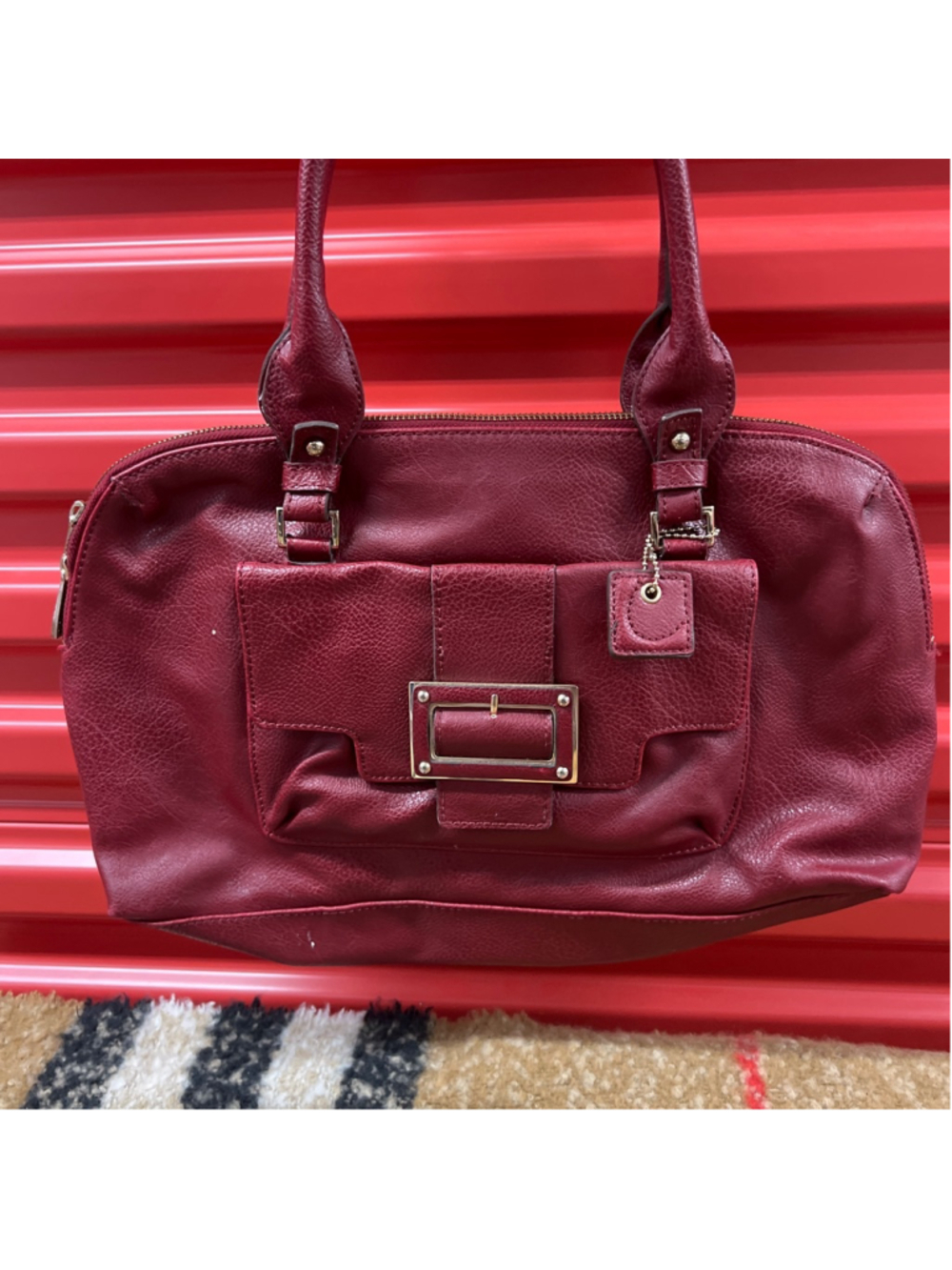 Women's Unbranded Burgundy Satchel One Size